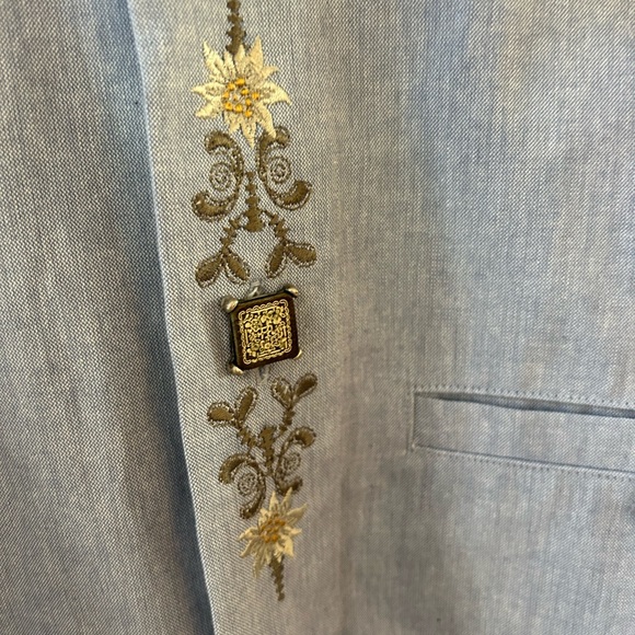 Alpenland Landhaus traditional Bavarian Oktoberfest button down. Embroidered. 40 - Picture 6 of 13